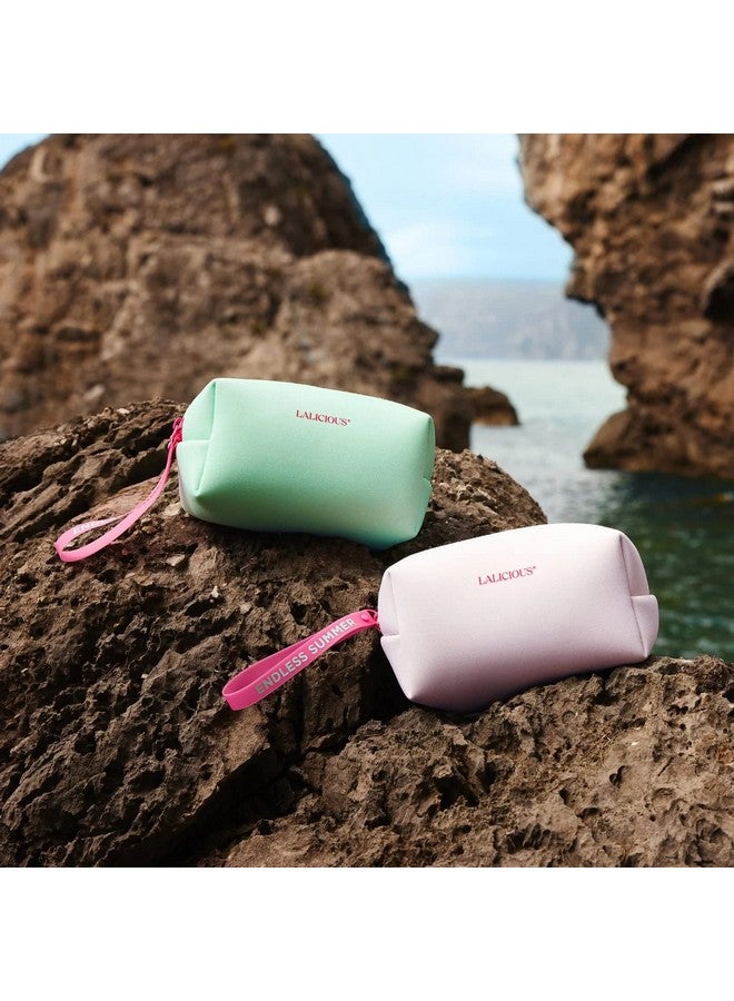 LALICIOUS Endless Summer Travel Body Care Set Includes Gentle Body Exfoliator & Sugar Scrub + Hydrating Whipped Body Butter + Moisturizing Body Oil Glowing Skin Essentials Body Care Kit - Image 3