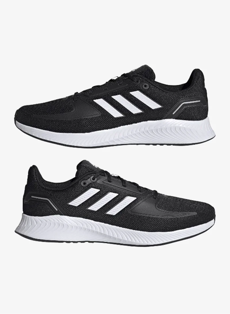 اديداس أديداس ران فالكون 2.0 أحذية جري سوداء للرجال مقاس 7