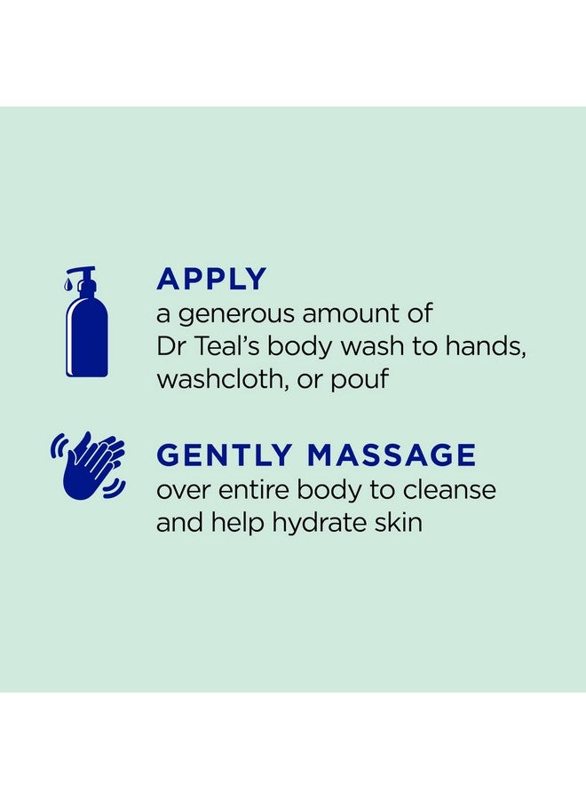دكتور تيل غسول الجسم من دكتور تيلز بملح إبسوم النقي، لإشراقة وترطيب البشرة مع الأفوكادو، 24 أونصة سائلة (عبوة من 4 قطع) - Image 3