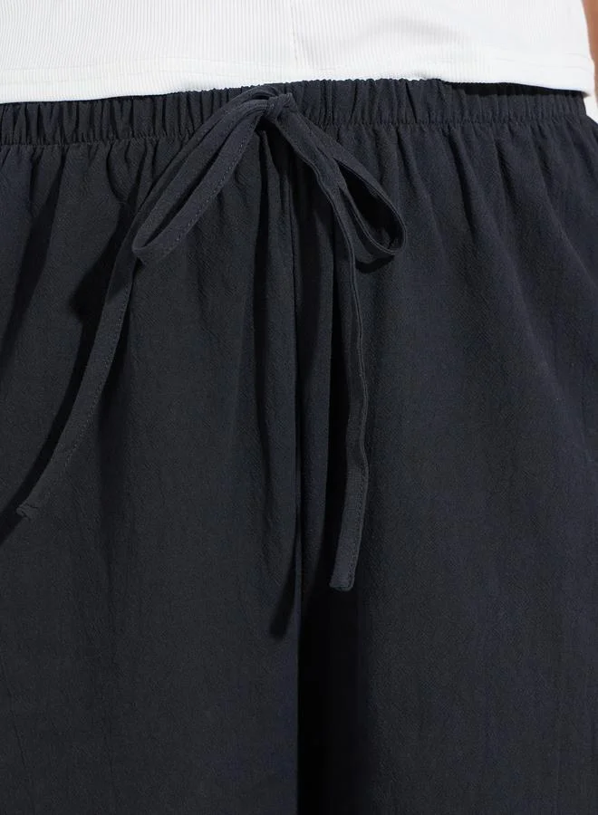 Take Two Take Two Solid Wide Leg Pants with Drawstring