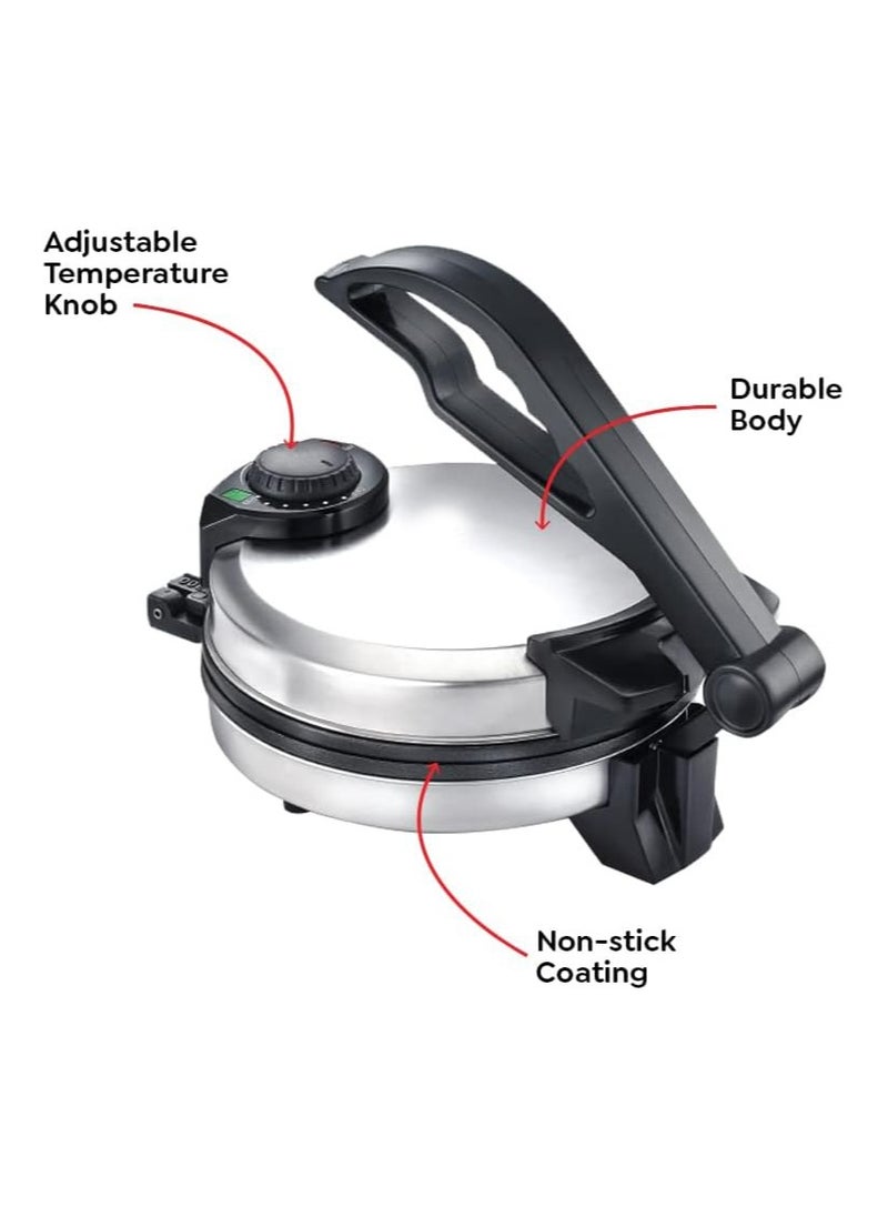 Roti Maker Electric Automatic chapati Maker Electric Automatic Roti Maker Machine With 950 Watts For Making Roti Chapati Parathas Stainless Steel