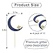 Agkvw 12pcs Moon and Star Cupcake Toppers Over the Moon Cupcake Toppers Twinkle Twinkle Little Star CupcakeToppers Outer Space Theme Party Decorations - Image 4
