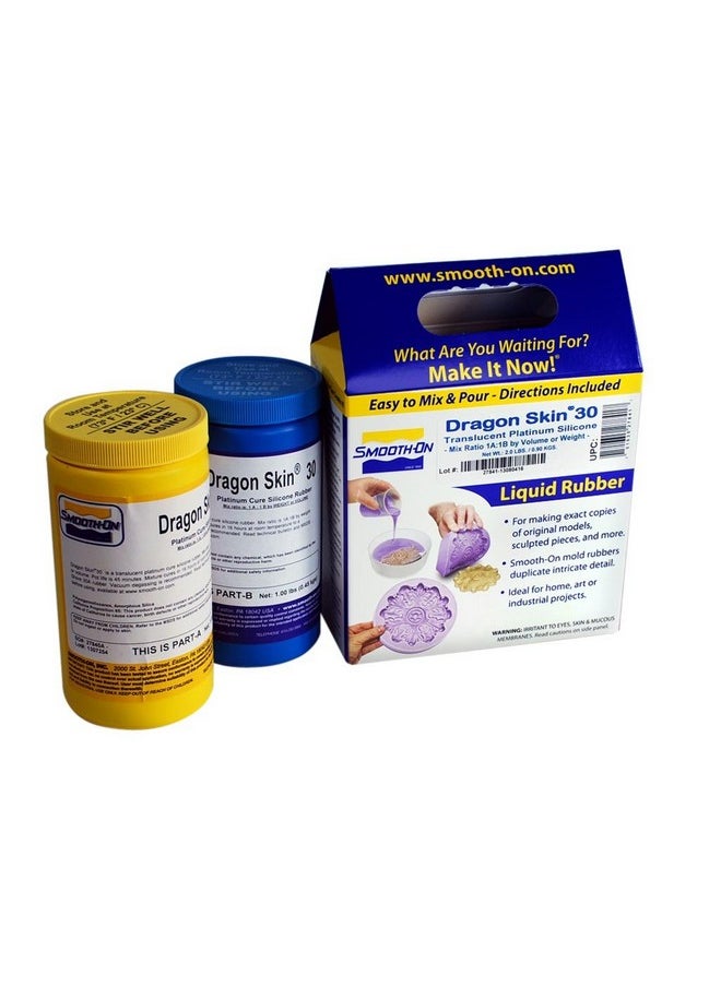 Smooth-On Dragon Skin 30 Addition Cure Silicone Rubber Compound Pint Unit  - Image 1