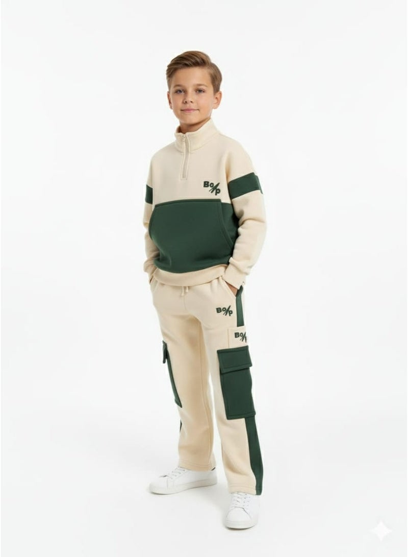 روكيدو طقم مطبوع مبطن بفليس من الداخل - Image 5