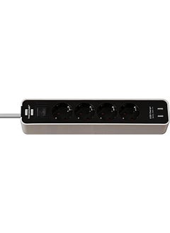 Brennenstuhl 4way Extension Lead With 2 Fast Charging 2100 Ma Usb Ports And 1.5m Cable 