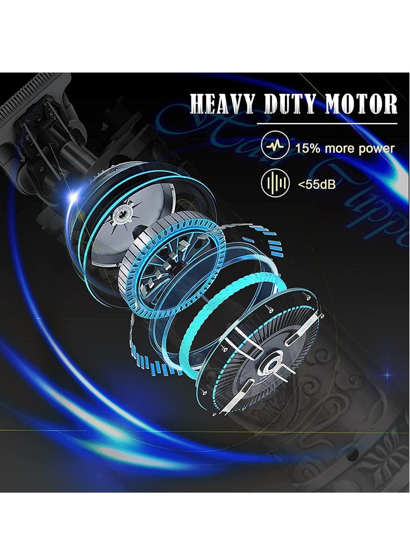 Trimmer Beard Electric RTS USB Cordless Professional LCD Display Hair Trimmer Rechargeable Clipper Be (gold) - Image 3