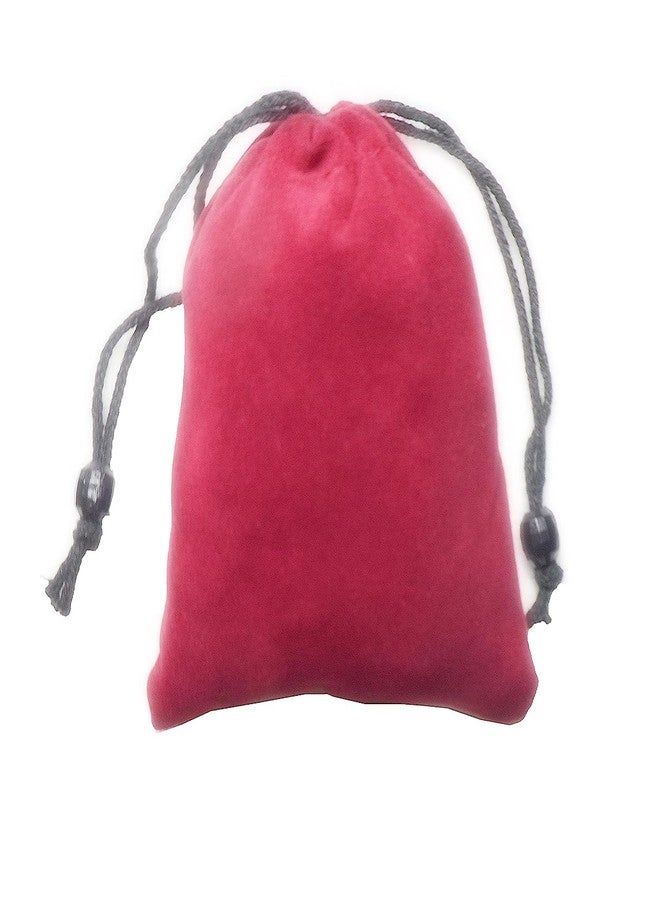 True Wings Velvet Potli Bags for Gifting| Small Drawstring Jewellery Pouch | Velvet Gift Bags for Wedding Return Gifts Women Traditional Function Décor (Maroon, pack of 20) - Image 5