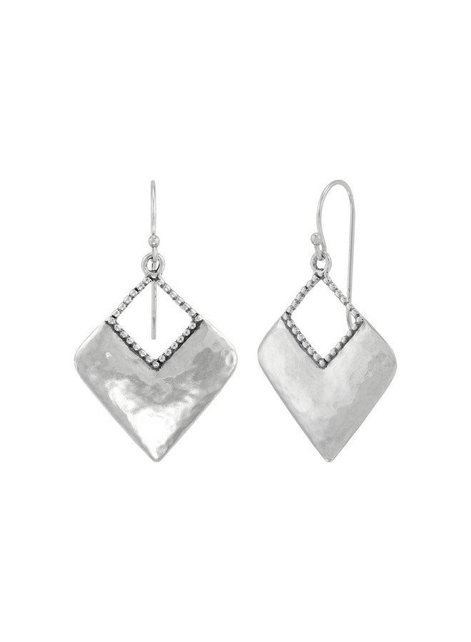 Silpada 'Kite' Sterling Silver Drop Hoop Earrings - Image 1