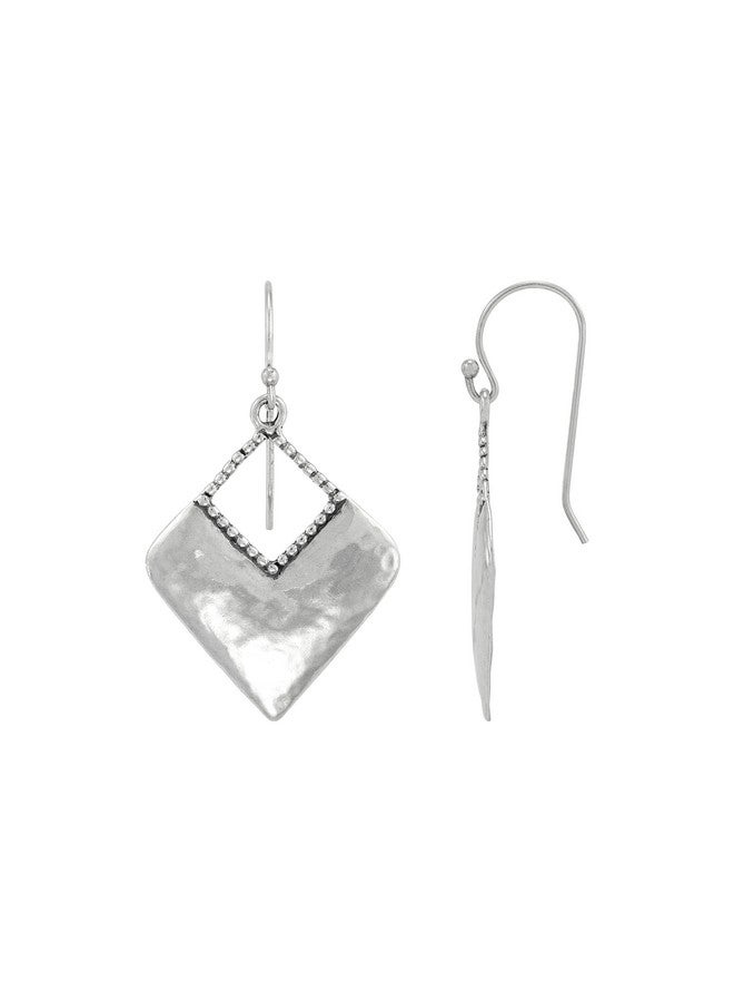 Silpada 'Kite' Sterling Silver Drop Hoop Earrings - Image 3