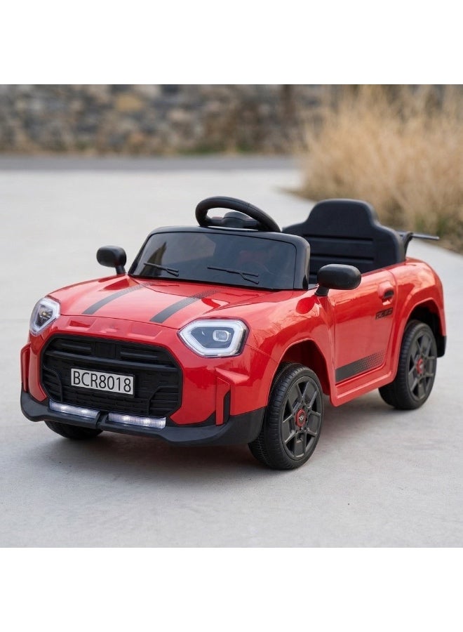 Electric Kids' Car featuring a Dual 6V4.5AH Battery System, Dual Motors, Rocking Mode, Remote Control, and Openable Doors. - Image 1