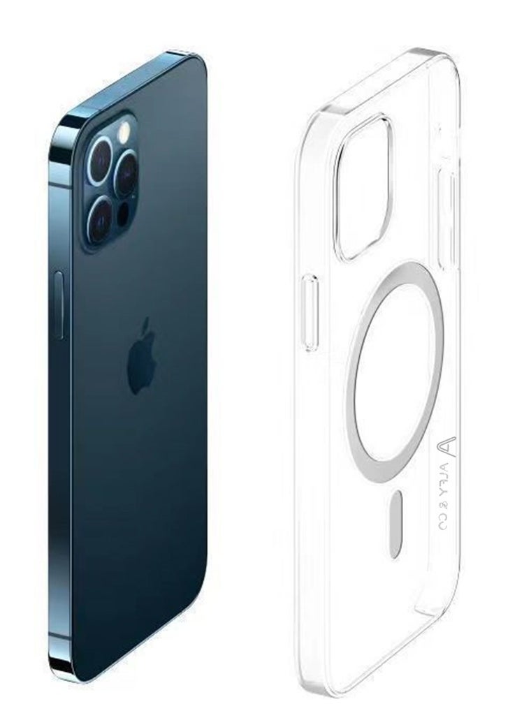 ALFY & CO - Apple iPhone 13 Pro Max Case With MagSafe Clear 6.7 Inch Slim Thin Magnetic Cover Yellowing-Resistant Anti-Drop Shock Absorption Anti-Scratch and Hard Back Crystal Case Clear - Image 1
