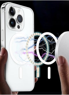 ALFY & CO Apple iPhone 13 Pro Max Case With MagSafe Clear 6.7 Inch Slim Thin Magnetic Cover Yellowing-Resistant Anti-Drop Shock Absorption Anti-Scratch and Hard Back Crystal Case Clear  - Image 5