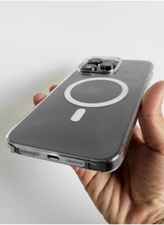 ALFY & CO Apple iPhone 13 Pro Max Case With MagSafe Clear 6.7 Inch Slim Thin Magnetic Cover Yellowing-Resistant Anti-Drop Shock Absorption Anti-Scratch and Hard Back Crystal Case Clear  - Image 3