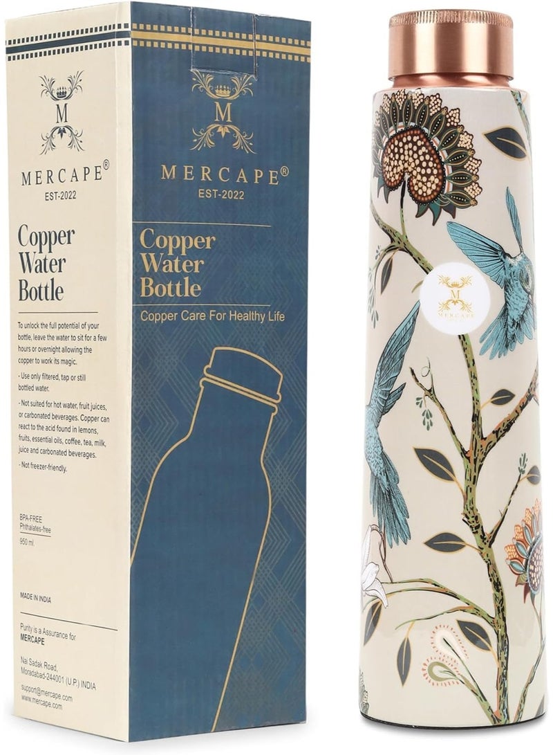 MERCAPE® 100% Pure Copper Water Bottle | Leak Proof, Durable & Rust Proof | Non-Toxic & BPA Free Bottles | Eco Friendly Water Bottle (900 ml) (Pack of 2) - Image 3