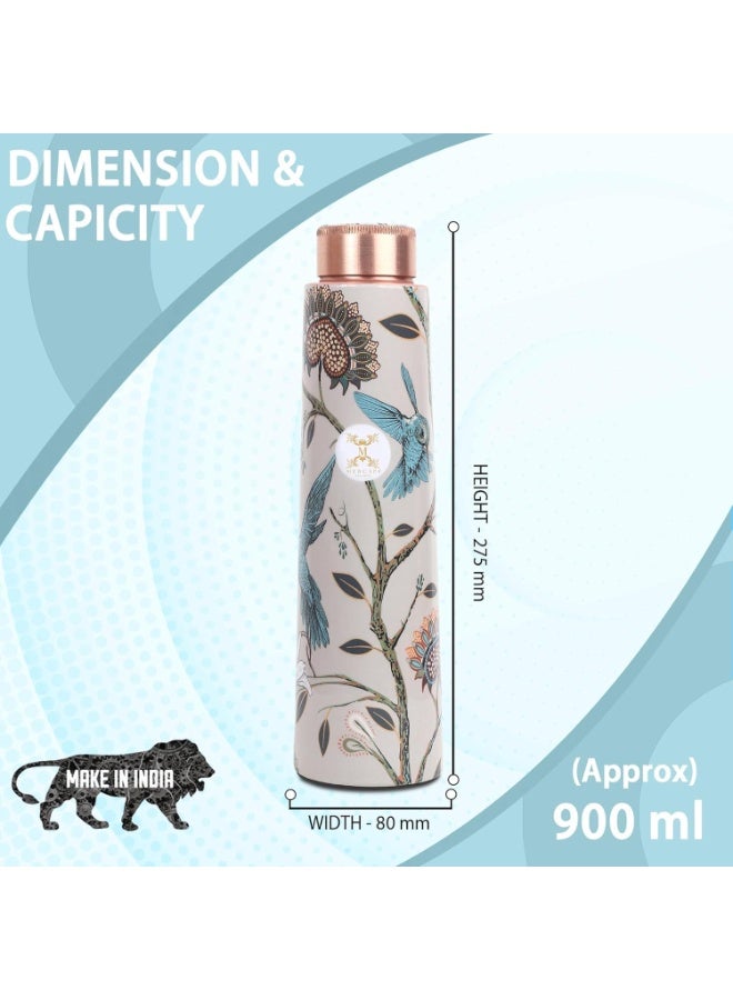 MERCAPE® 100% Pure Copper Water Bottle | Leak Proof, Durable & Rust Proof | Non-Toxic & BPA Free Bottles | Eco Friendly Water Bottle (900 ml) (Pack of 2) - Image 2