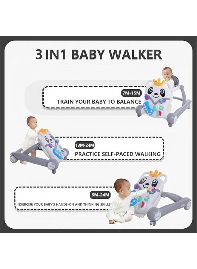 Beauenty 3-in-1 Baby Walker For Girls Boys-Baby Sit To Stand Learning Walkers & Activity Table Center, Early Educational Toddler Push Walker,Infant Standing Toys For 6 To 36 Months - Image 3
