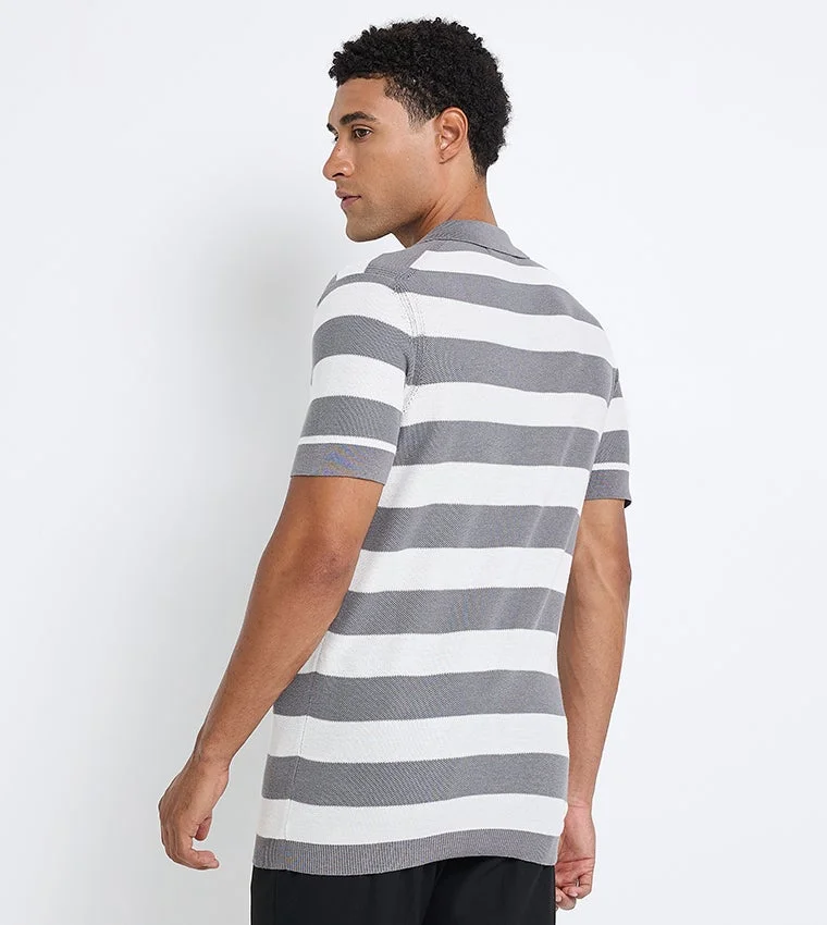 Ben Sherman  Ben Sherman Men's Short Sleeve Striped Polo Tees for Men | Best Price UAE