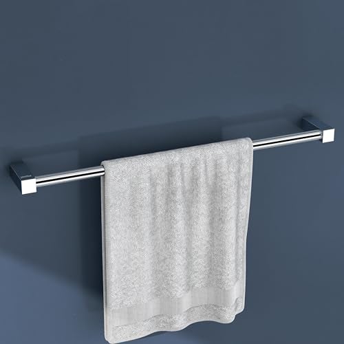 Plantex Stainless Steel Towel Hanger for Bathroom/Single Towel Rod/Towel Bar/Bathroom Accessories (18 Inch-Chrome - 1003) - Image 1