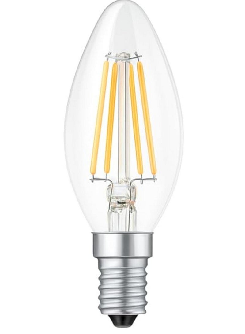 Levin Germany Led Filament Candle Bulb 5W Dimmable E14 Base 2700K Warm White 500 Lumens 320 Beam Angle 100 LM/W 20000H - Image 3