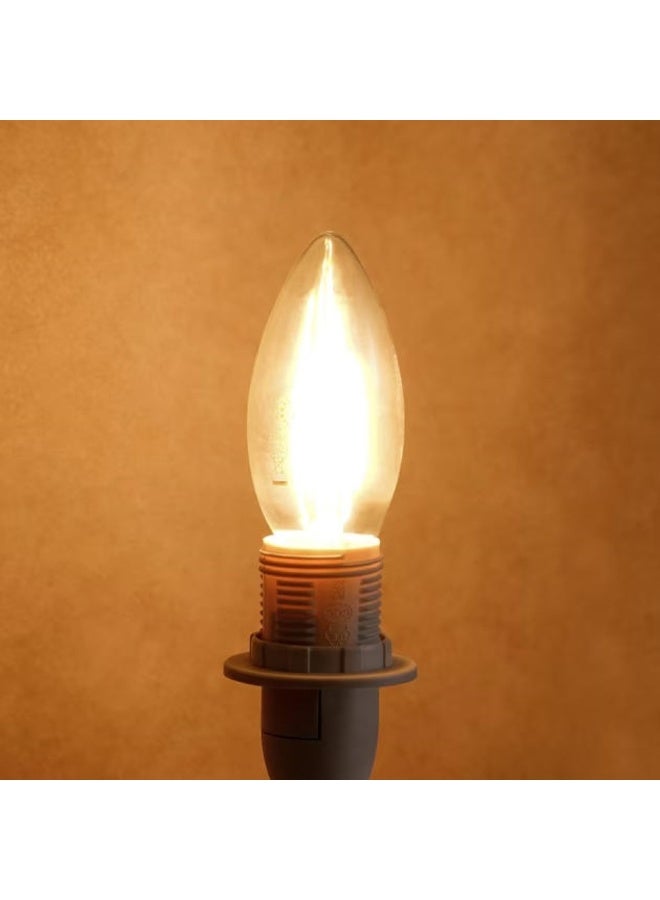 Levin Germany Led Filament Candle Bulb 5W Dimmable E14 Base 2700K Warm White 500 Lumens 320 Beam Angle 100 LM/W 20000H - Image 2
