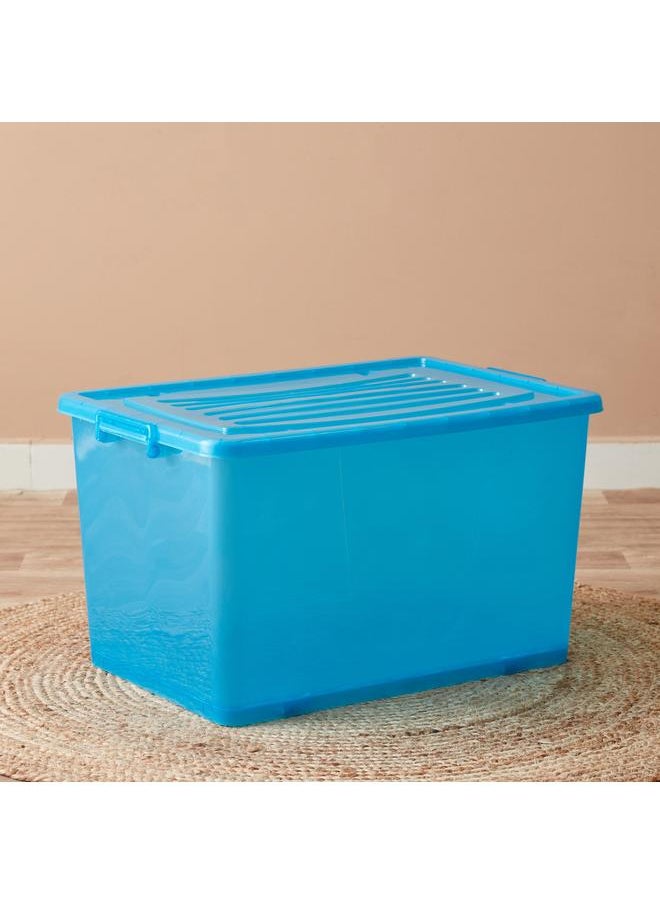 Home Box Rolling 94 L Storage Box with Wheels and Lid - 66.5x45x40 cm  - Image 1