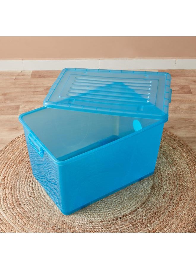 Home Box Rolling 94 L Storage Box with Wheels and Lid - 66.5x45x40 cm  - Image 2