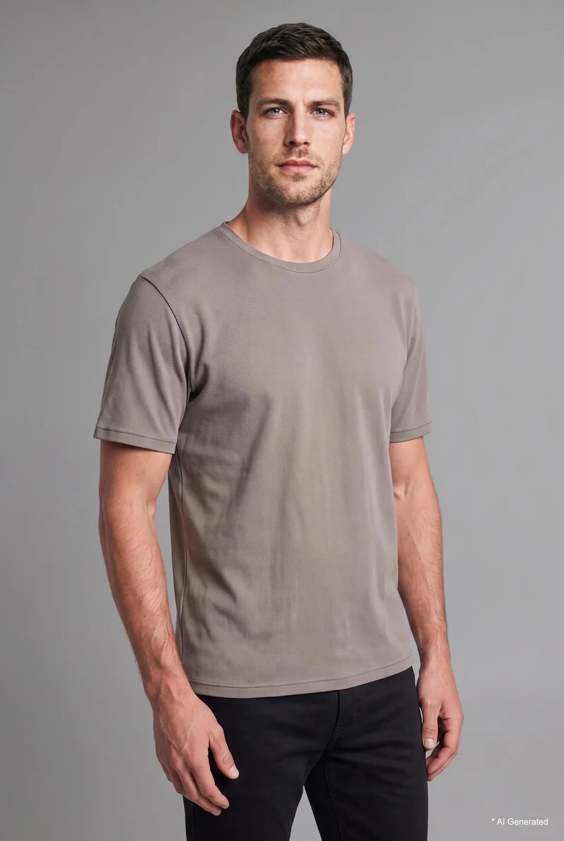 Comfort Fit 100% Cotton Basic Short Sleeve T-Shirt