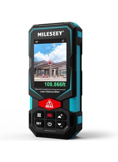 MILESEEY MiLESEEY Laser Measure, 328Ft Laser Distance Meter, Rechargeable Multifunctional Laser Measurement Tool with Pointfinder Camera, P2P Technology, Perfect for Outdoor Long Range Measurement (App Version)  - Image 1