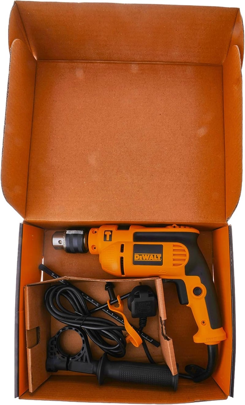ديوالت مثقاب قرع 750 واط 13 مم مع مفتاح سرعة متغير لحفر الخرسانة والمعادن والخشب، أصفر/أسود - Dwd024-B5، ضمان 3 سنوات - Image 3