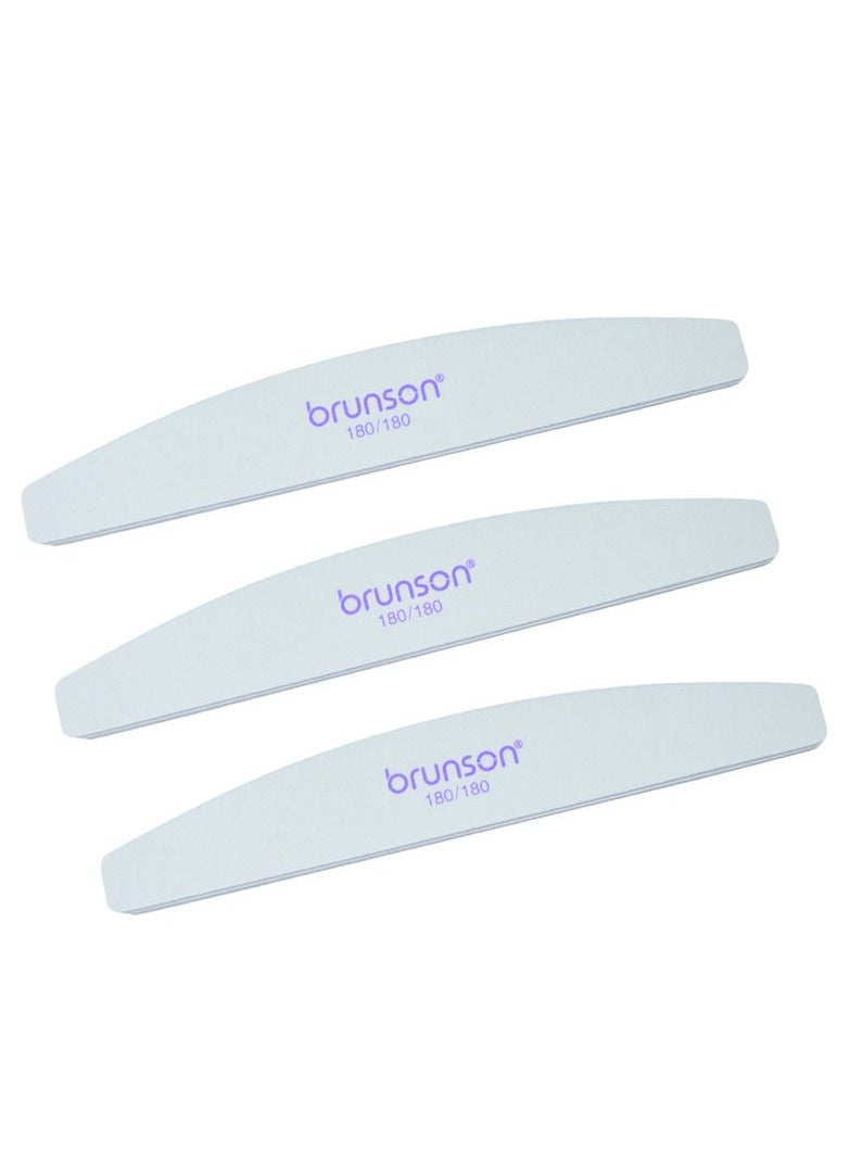 brunson Brunson 3Way Nail Shine Buffers Grit 180x180 8pcs  - Image 3