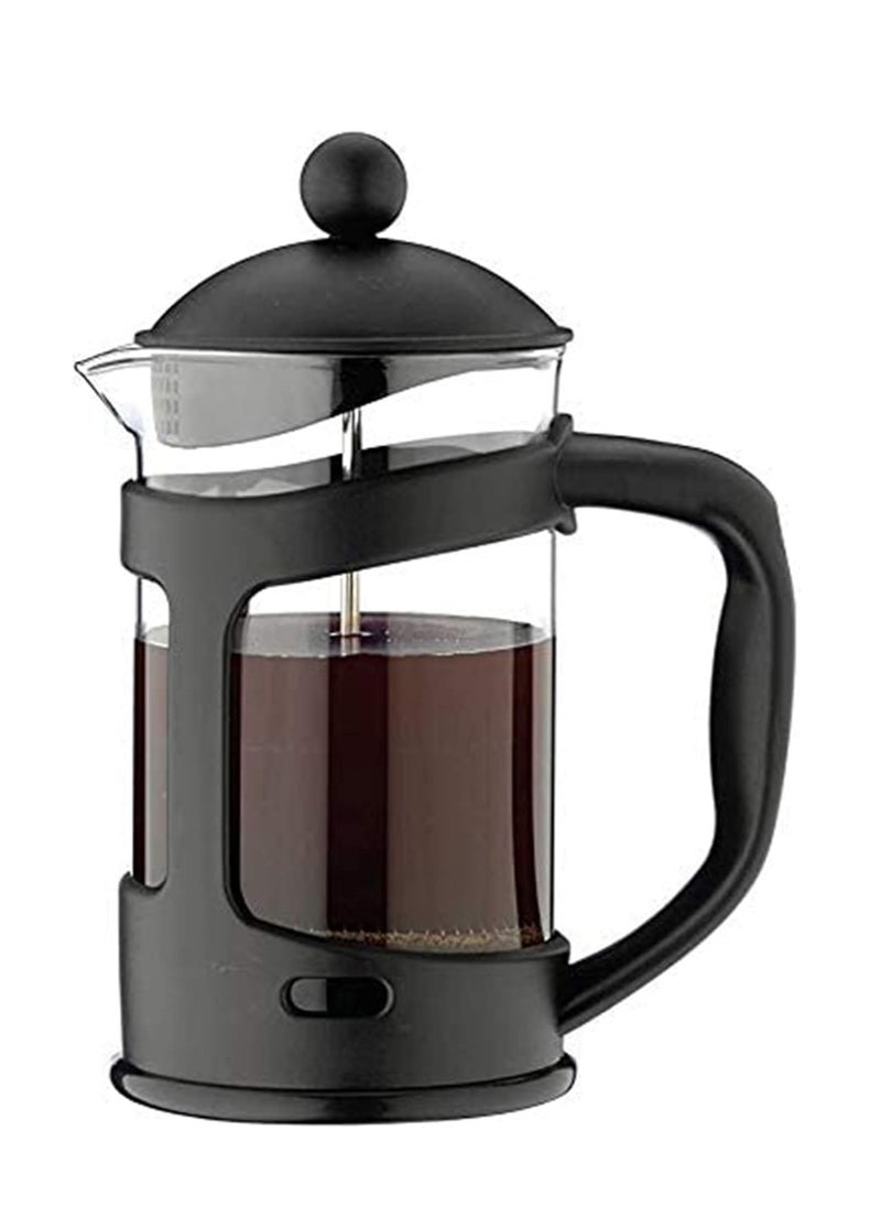 Generic - Coffee maker with 500 ml thick, clear borosilicate glass. Built-in stainless steel infuser with a double-layer filter. Easy-to-clean coffee tamper for home, kitchen, and office use. Black. - Image 1
