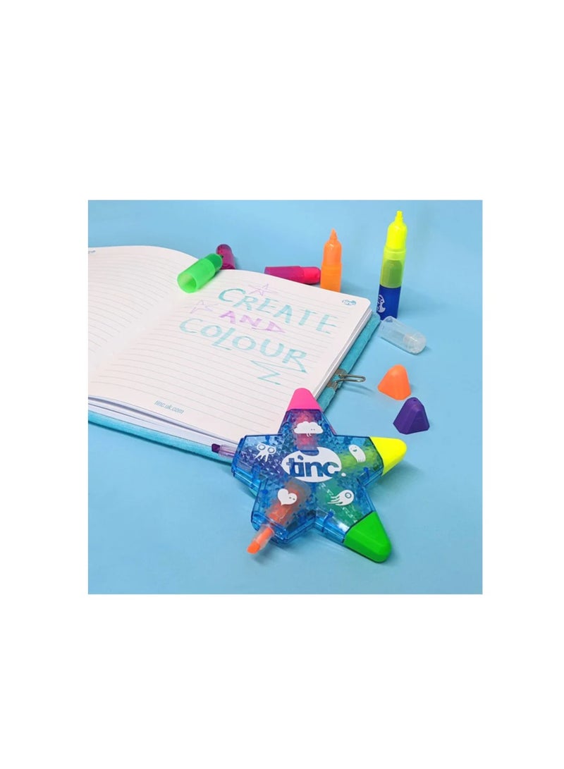 Tinc Multicolour Star Highlighter Set - Image 3