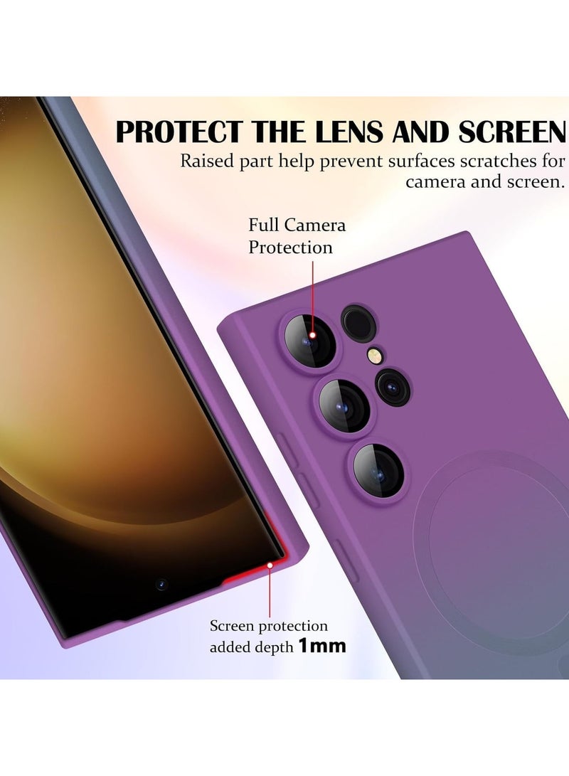 general Samsung Galaxy S24 Ultra Case - Removable Silicone Case - Bumper Scratch and Shock Resistant - Full Camera Protective Film - Multi-color Magnetic Wireless Case - Image 4