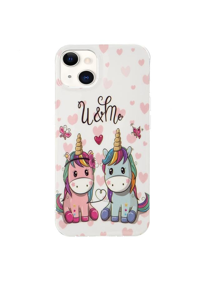 اس-توب جراب لهاتف iPhone 13 mini، جراب واقٍ ناعم من مادة TPU المضيئة - Image 2