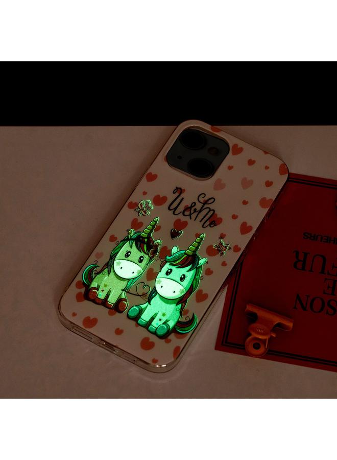 اس-توب جراب لهاتف iPhone 13 mini، جراب واقٍ ناعم من مادة TPU المضيئة - Image 4