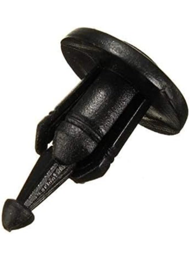 100 قطعة من مسامير برشام النايلون البلاستيكية السوداء للسيارات - مشابك تثبيت لوحة تقليم الباب للتثبيت الداخلي والخارجي للسيارات، أدوات استبدال متينة للسيارات والشاحنات وسيارات الدفع الرباعي - Image 3