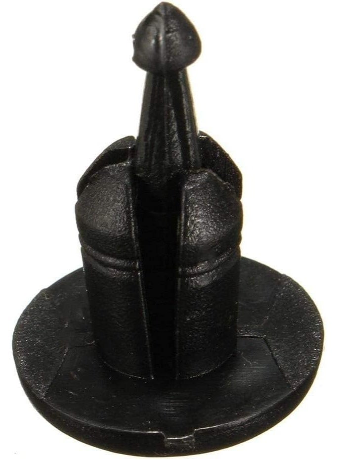 100 قطعة من مسامير برشام النايلون البلاستيكية السوداء للسيارات - مشابك تثبيت لوحة تقليم الباب للتثبيت الداخلي والخارجي للسيارات، أدوات استبدال متينة للسيارات والشاحنات وسيارات الدفع الرباعي - Image 2