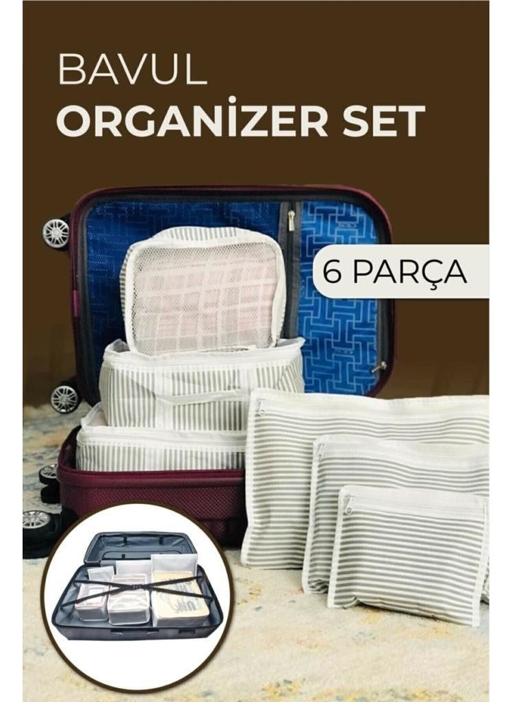 Easyso Set of 6 Luggage Organizer, Luggage Organizer, Luggage Organizer Bag  - Image 1