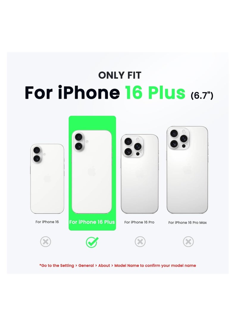 Compatible with iPhone 16 Plus Case, [Silky and Soft Touch Series] Premium Soft Liquid Silicone Rubber Full-Body Protective Bumper Case for iPhone 16 Plus (Sand Powder)