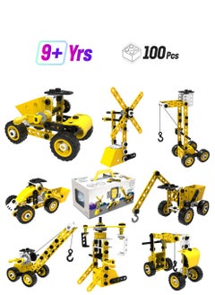 SYOSI Construction Toys For Children Aged 5 6 7 8 9+ Years, 100 Pieces DIY STEM Building Blocks Educational Toy Set, Creative Educational Building Toys For Boys & Girls, Engineering Toys Creative Set Gift  - Image 1