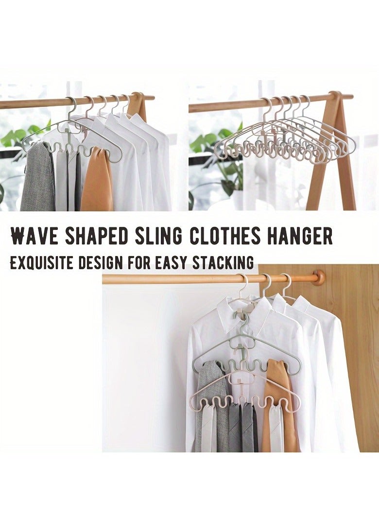1Pcs Wave Shaped Clothes Hanger Bedroom Accessories for Closet Organizers And Storage Home Organization And Storage Supplies - Image 2