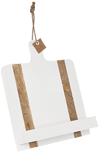Mud Pie White Wood Cookbook Holder 11 14 x 15 12