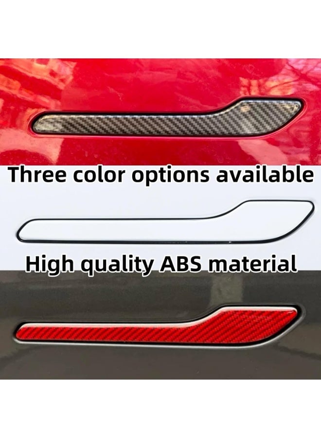 Glossy Carbon Fiber Door Handle Cover Set for Tesla Model 3 And Model Y Scratch Resistant Exterior Protector 4 Pieces - Image 5