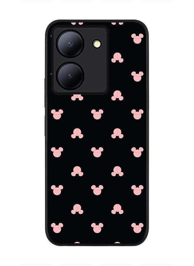 Stylizedd - Rugged Black Edge case for Vivo Y27s/ Vivo Y27 5G, Slim fit Soft Case Flexible Rubber Edges Anti Drop TPU Gel Thin Cover - Mickey Print - Image 1