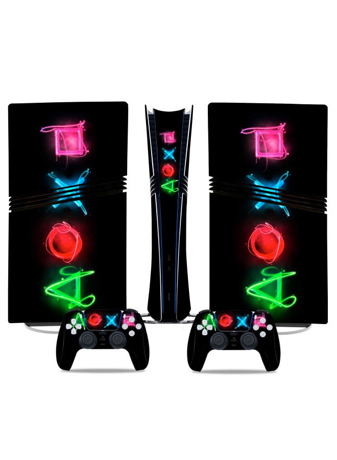 عام ملصق PS5 Pro Pain ملصق ملون بمقبض ملصق كامل الجسم-اللون: TN-P5PDigital-0234 - Image 5