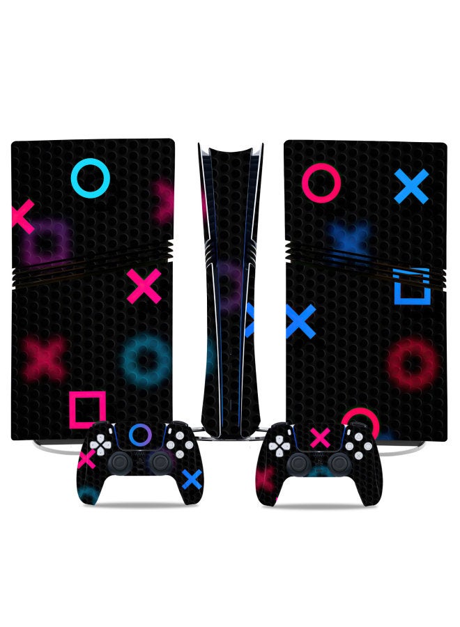 عام ملصق PS5 Pro Pain ملصق ملون بمقبض ملصق كامل الجسم-اللون: TN-P5PDigital-0234 - Image 3