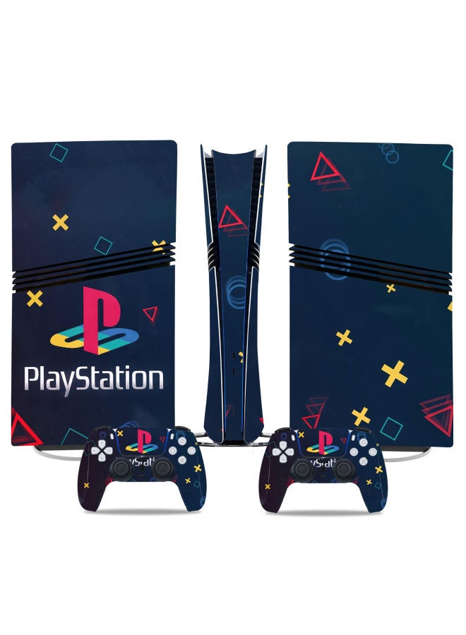 عام ملصق PS5 Pro Pain ملصق ملون بمقبض ملصق كامل الجسم-اللون: TN-P5PDigital-0234 - Image 4