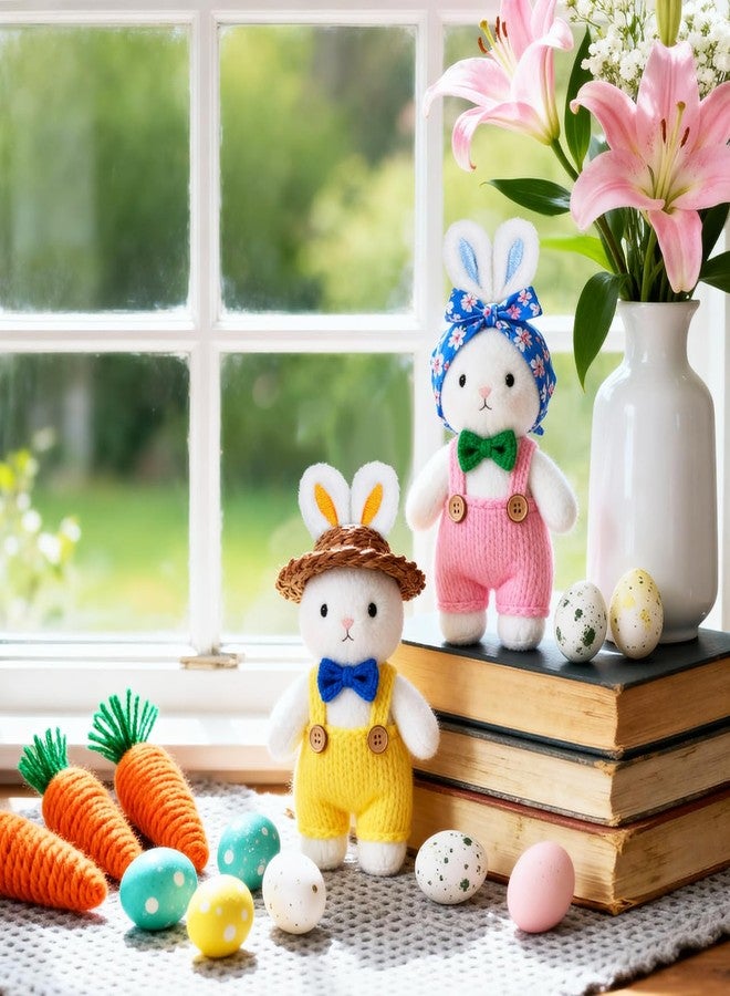 HEALEEP 60pcs Bunny Ears for Craft, Easter Rabbit Hairpins Hair Barrettes Plush Animal Ears Diy Headband Hair Clips Accessories Fabric Charm Diy Craft Easter Party Supplies - Image 5