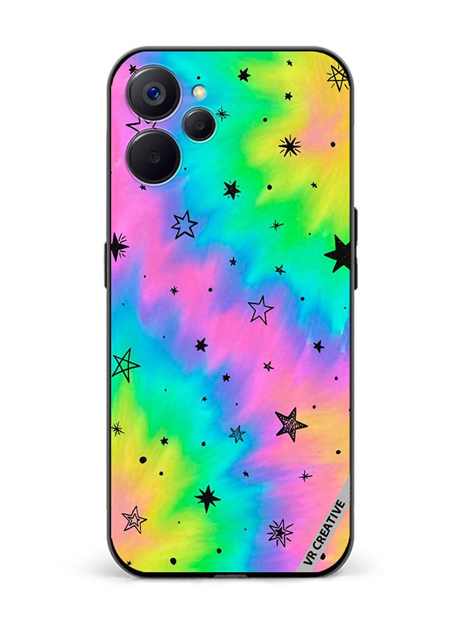VR CREATIVE Protective Case Cover For Realme 10 5G Star Design Multicolour - Image 1