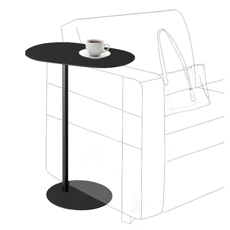 TTYXSUEPT C-Shaped Side Table, Iron End Table for Couch Sofa and Bed, Small Metal Black Side Tables for Living Room Bedroom (Black, High-24.8in/63cm) - Image 1